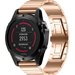 Curea ceas Smartwatch Garmin Fenix 7X / 6X / 5X Plus / 5X / 3 HR / 3, 26 mm Otel inoxidabil iUni Ros